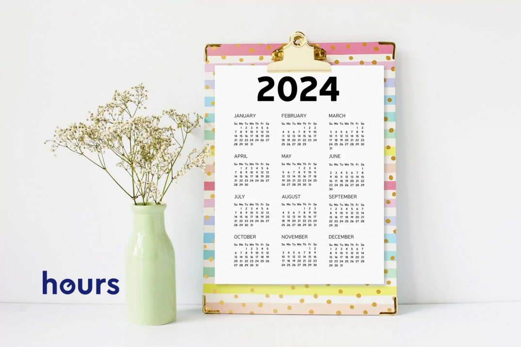 2024. Aasta kalendaarne tööajafond